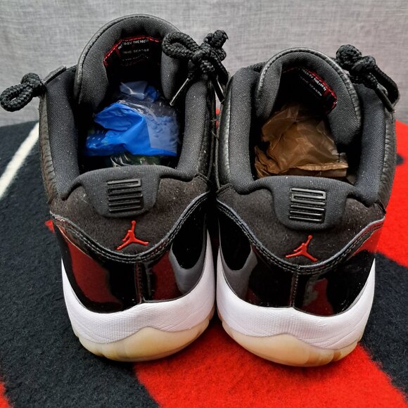 %Size 14 Nike Air Jordan 11 Retro Low 72-10  Black White AV2187-001 / AJ2 main image 13